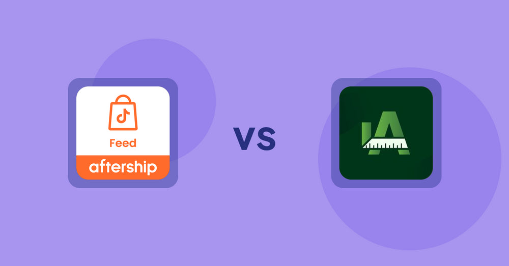 Shopify Product Display Apps: AfterShip Feed for TikTok Shop vs Easy Size Chart by Akeans