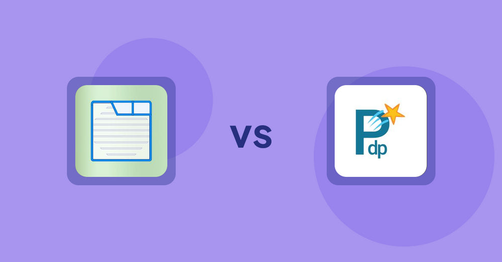 Shopify Product Display Apps: Ecom Product Descriptions vs PDP Star