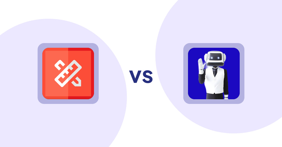 Shopify Product Display Apps: RT: Size Chart, Size Guide vs ShopCierge — AI Sales Chatbot