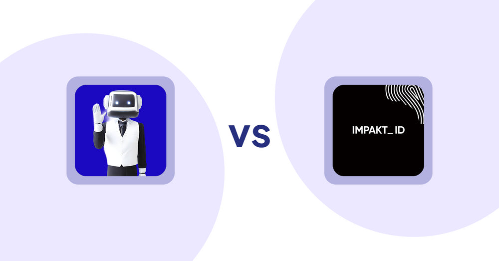Shopify Product Display Apps: ShopCierge — AI Sales Chatbot vs IMPAKT ID: fashion CO2 tracker