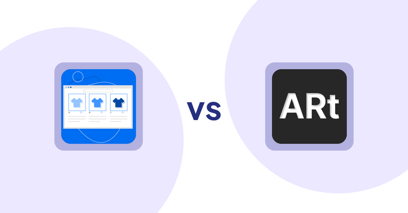 Shopify Product Display Apps: Hura Product Showcase Builder vs. Wall Art Viewer AR