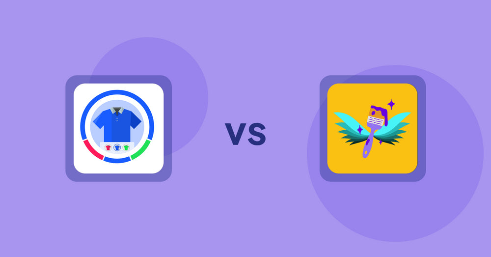 Shopify Product Display Apps: EVS ‑ Easy Variation Swatches vs Badgfly ‑ Product Personalizer