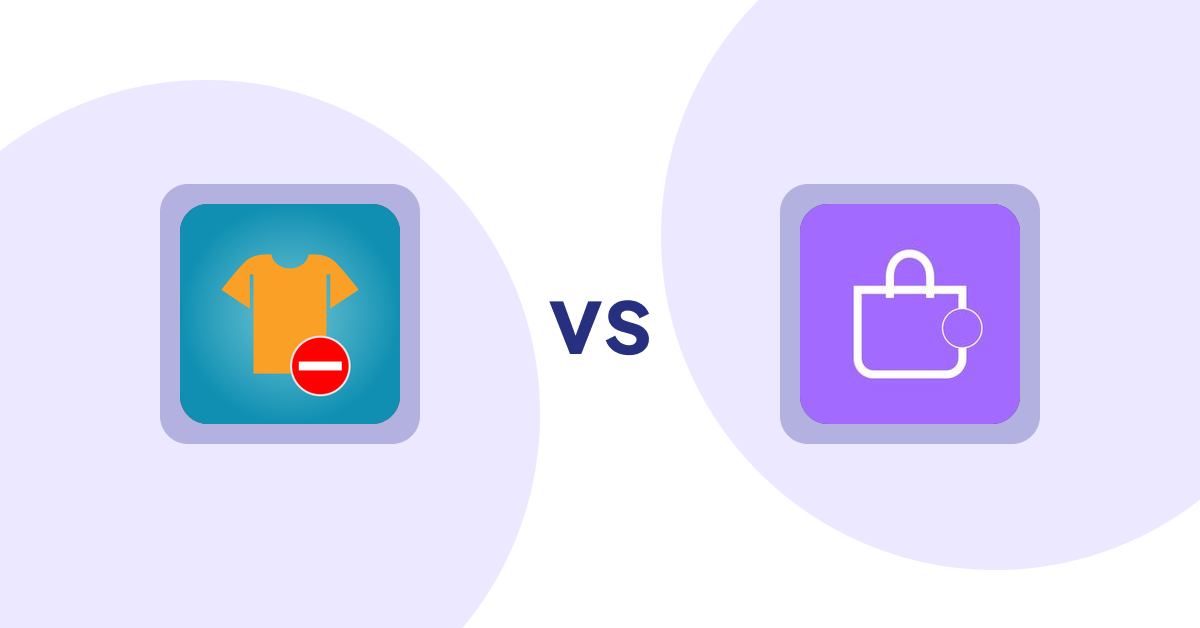 Shopify Product Display Apps: Products Unavailable vs. ShowMe: Product Showcases