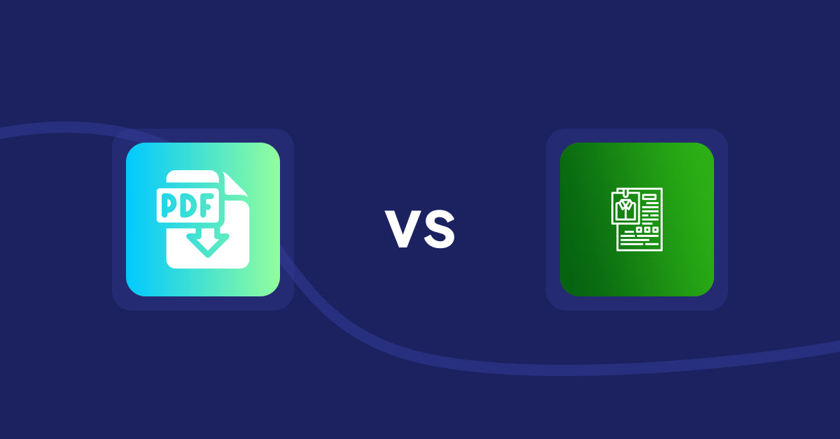 Shopify Product Display Apps: Hukify ‑ PDF Catalog Printer vs OC Product Size Chart