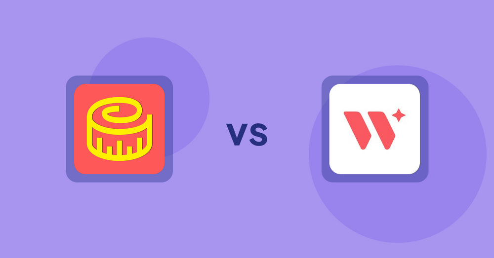 Shopify Product Display Apps: Snake Size Chart & Size Guide vs. Wizart Visualizer