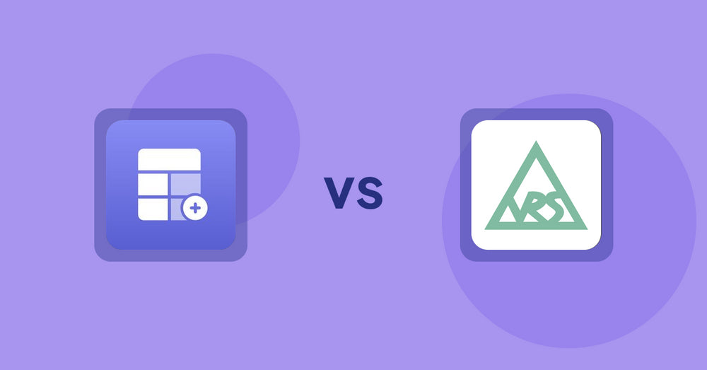 Shopify Product Display Apps: Eazy Specification Tags Table vs VRSHOPii