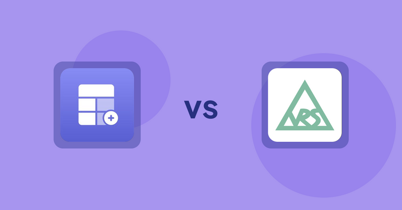 Shopify Product Display Apps: Eazy Specification Tags Table vs VRSHOPii