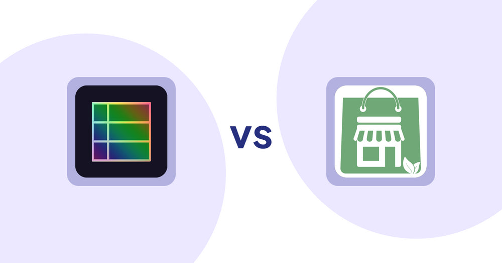 Shopify Product Display Apps: TableFlow Specification Table vs. Greeniemart