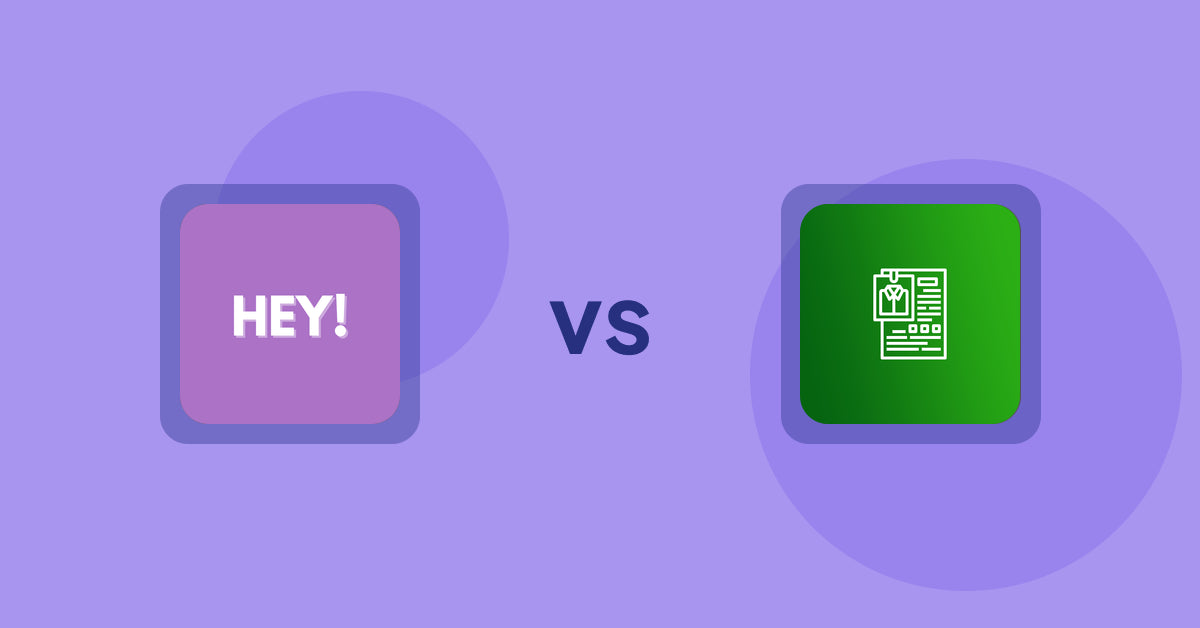 Shopify Product Display Apps: Hey! Product Page Banner & Text vs OC Product Size Chart