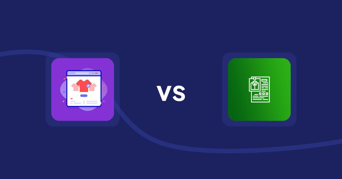 Shopify Product Display Apps: Variant Title Magic vs. OC Product Size Chart