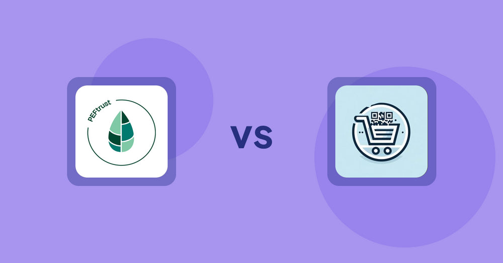 Shopify Product Display Apps: Peftrust vs. QR Cartify