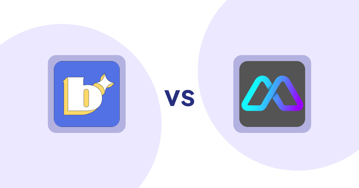 Shopify Product Display Apps: Because: CRO + Personalization vs Metadrob: Create Virtual Store