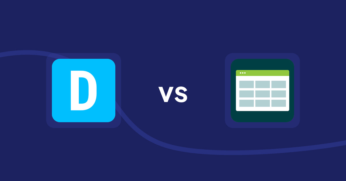 Shopify Product Display Apps: Dual Price Display by T2 vs Product Table