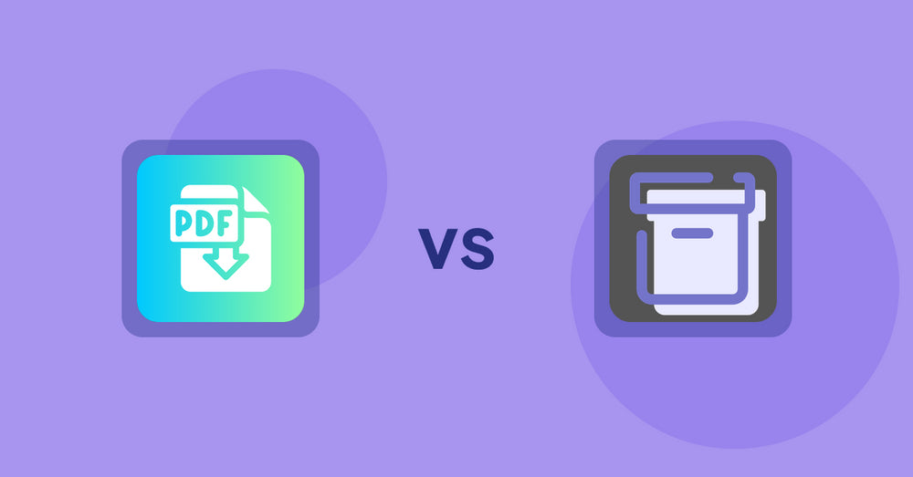 Shopify Product Display Apps: Hukify - PDF Catalog Printer vs Shelfify