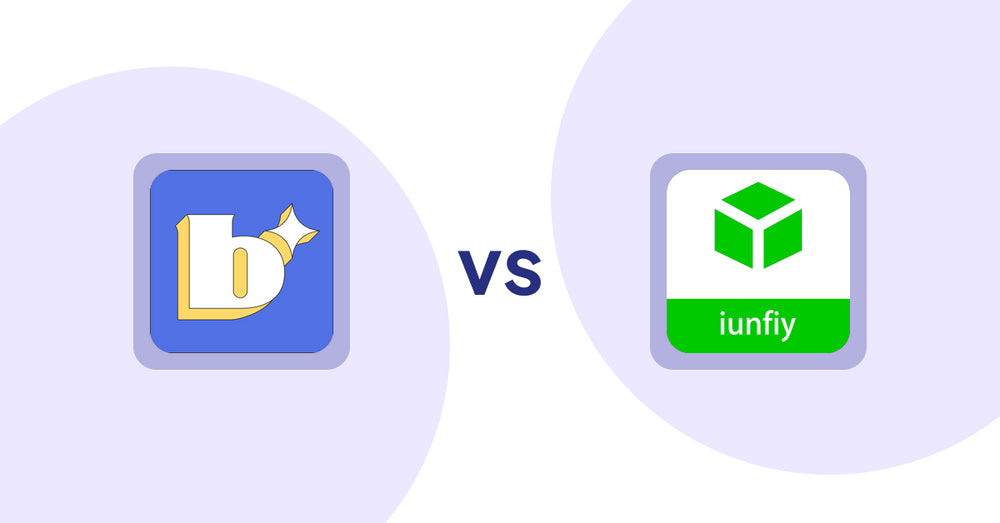Shopify Product Display Apps: Because: CRO + Personalization vs. iunfiy • Related Products