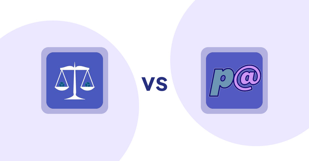 Shopify Product Display Apps: Equate ‑ Product Compare vs Parameterizer