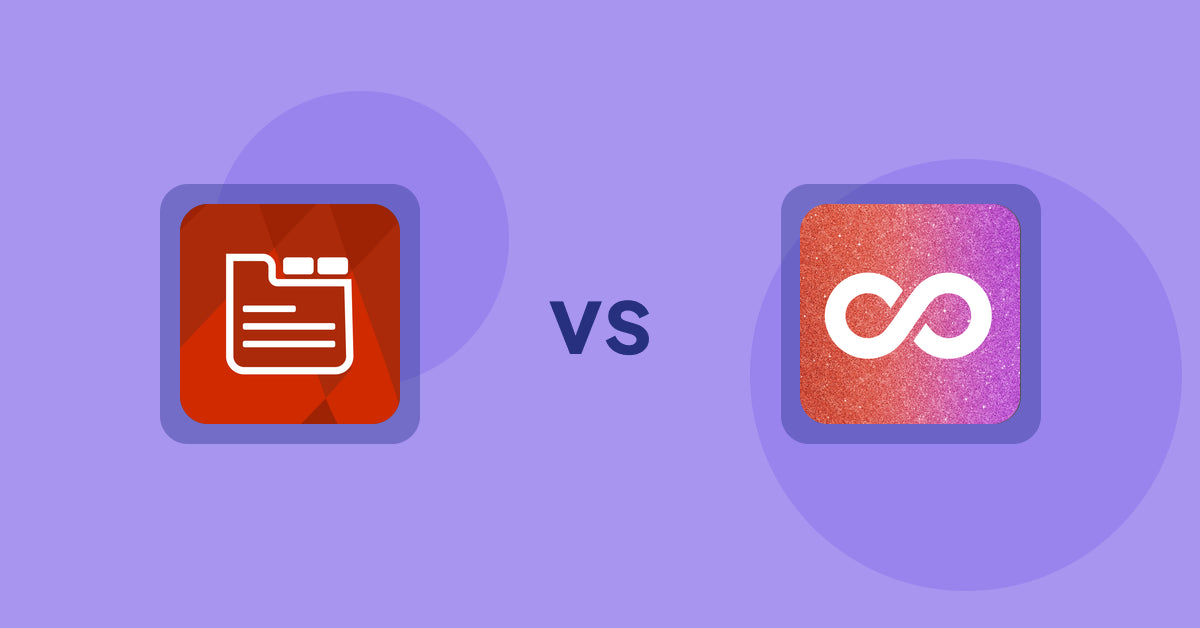 Shopify Product Display Apps: Tabs: SEO Product Tabs with AI vs Infinite Scroll Pro