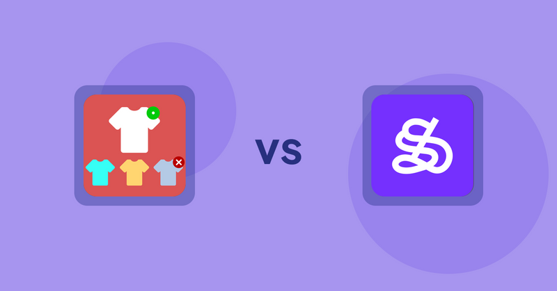 Shopify Product Display Apps: ST: Product & Collection Sort vs WeShop AI: Model & Product Photo