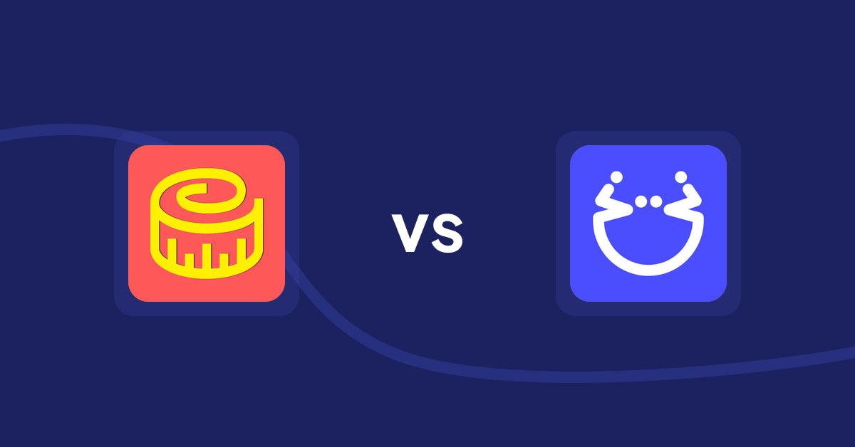 Shopify Product Display Apps: Snake Size Chart & Size Guide vs Pasilobus Wishlist Supply List