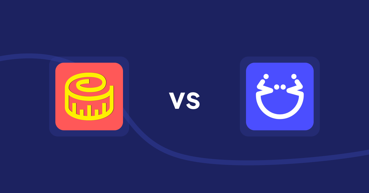 Shopify Product Display Apps: Snake Size Chart & Size Guide vs Pasilobus Wishlist Supply List