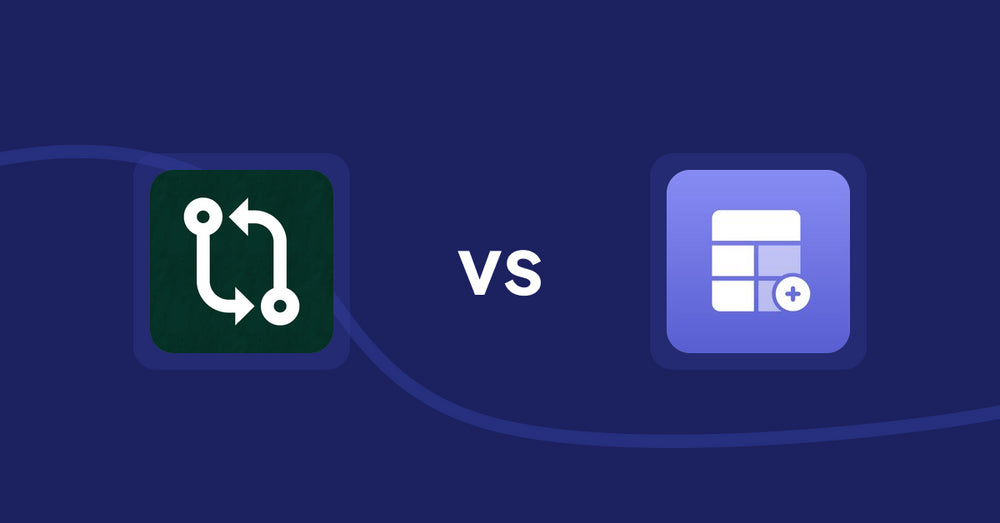 Shopify Product Display Apps: Compareder ‑ Product Compare vs Eazy Specification Tags Table