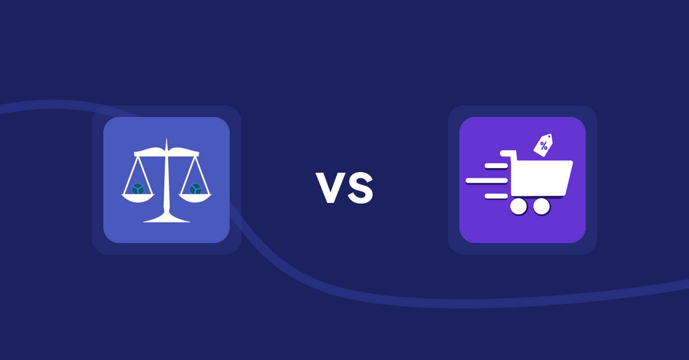 Shopify Product Display Apps: Equate ‑ Product Compare vs. Cypher Bulk Order Page & Price
