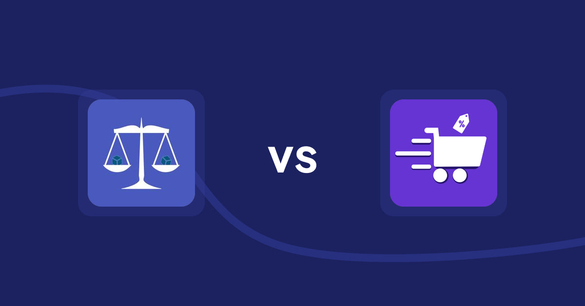 Shopify Product Display Apps: Equate ‑ Product Compare vs. Cypher Bulk Order Page & Price