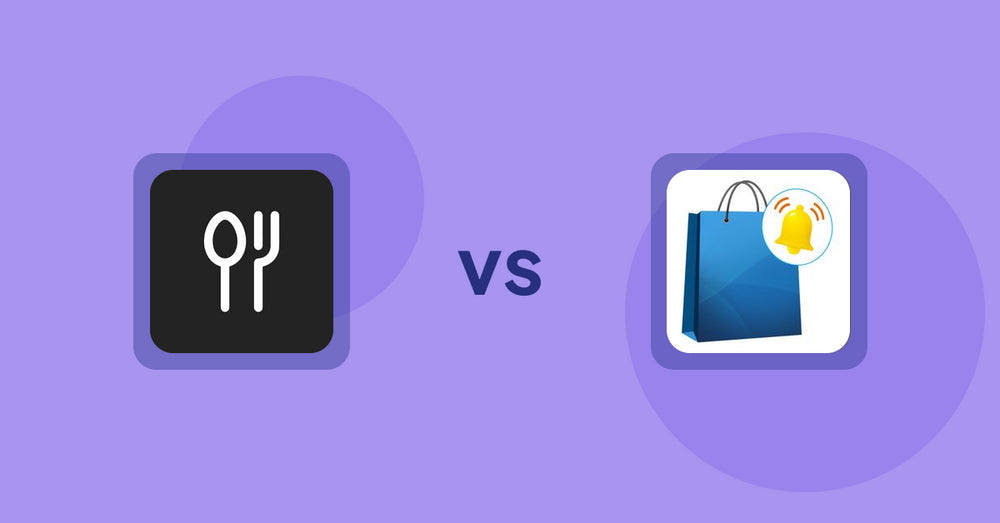Shopify Product Display Apps: ServeUp ‑ Restaurant Menu vs CartBar ‑ Product Purchase Bar