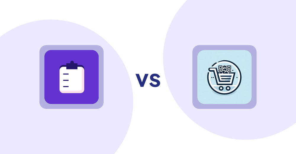 Shopify Product Display Apps: WSH Order Form & ReOrder vs QR Cartify