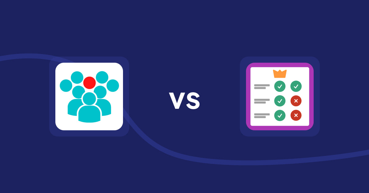 Shopify Product Display Apps: Today's Project Urgency Stock vs Pretty Comparison Tables