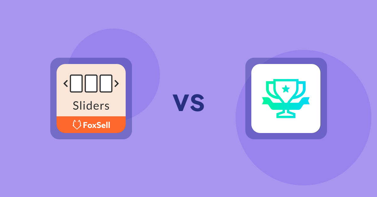 Shopify Product Display Apps: FoxSell Slider & Carousel vs らくらくランキング表示アプリ｜リテリア Ranking
