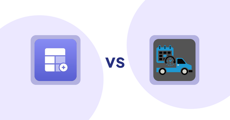 Shopify Product Display Apps: Eazy Specification Tags Table vs. H3 Estimated Delivery