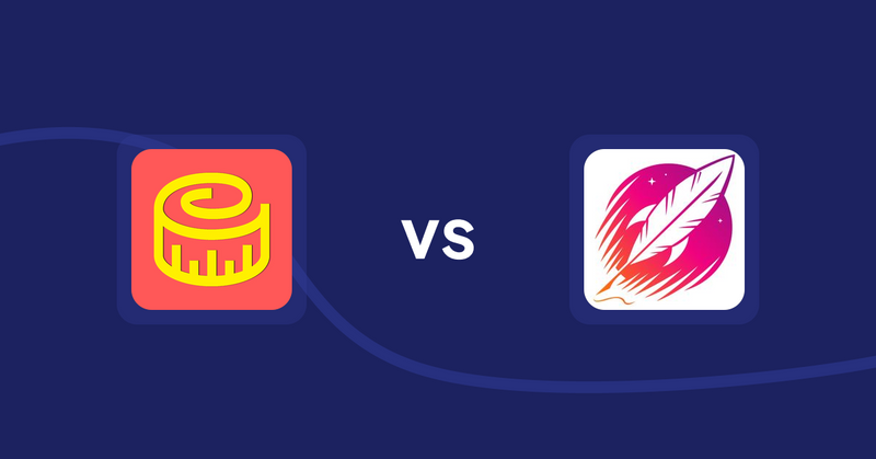Shopify Product Display Apps: Snake Size Chart & Size Guide vs. Wordsmith: Content Generator
