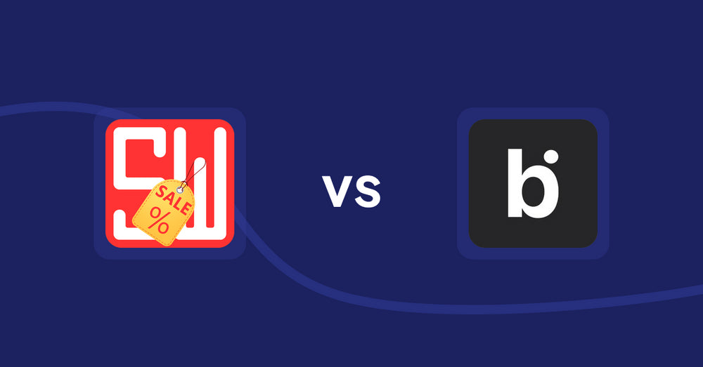 Shopify Product Display Apps: Super Watermarks ‑ Badges vs bitAI: Advance Sort Collection