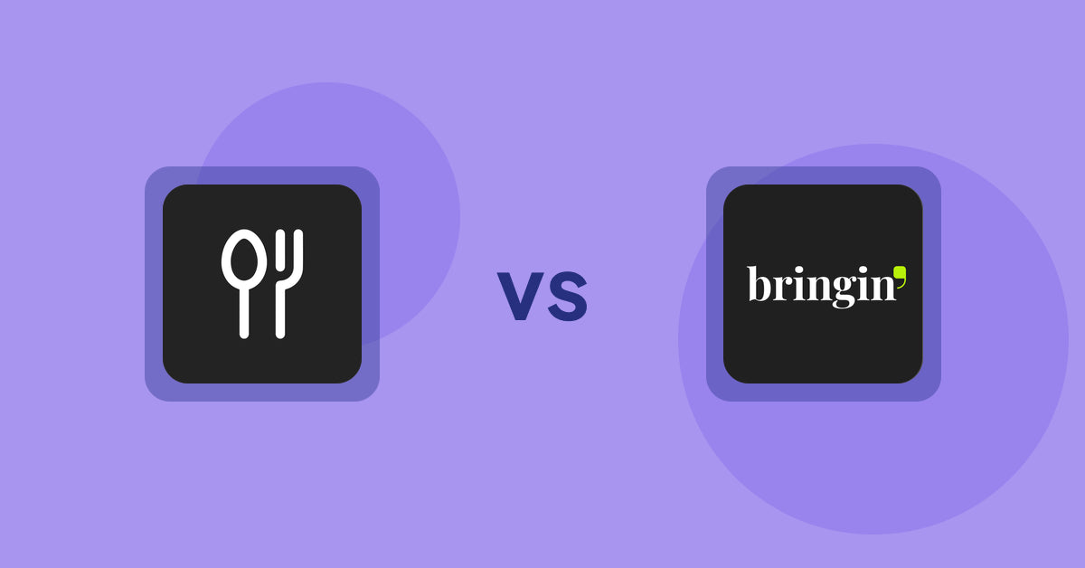 Shopify Product Display Apps: ServeUp ‑ Restaurant Menu vs Bringin