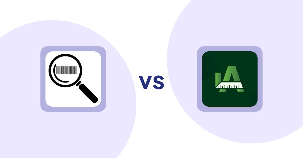 Shopify Product Display Apps: ScanZ ‑ Find and Import Easy vs Easy Size Chart by Akeans
