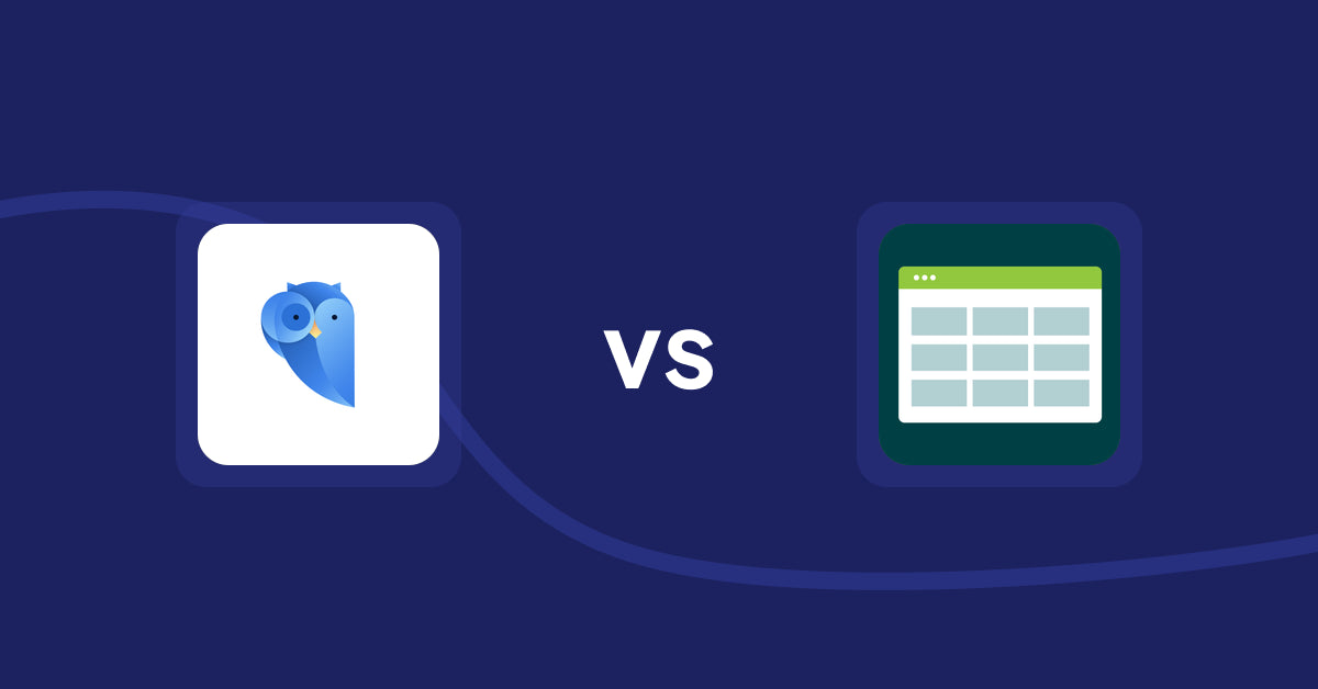 Shopify Product Display Apps: Findify Search & Merchandise vs Product Table