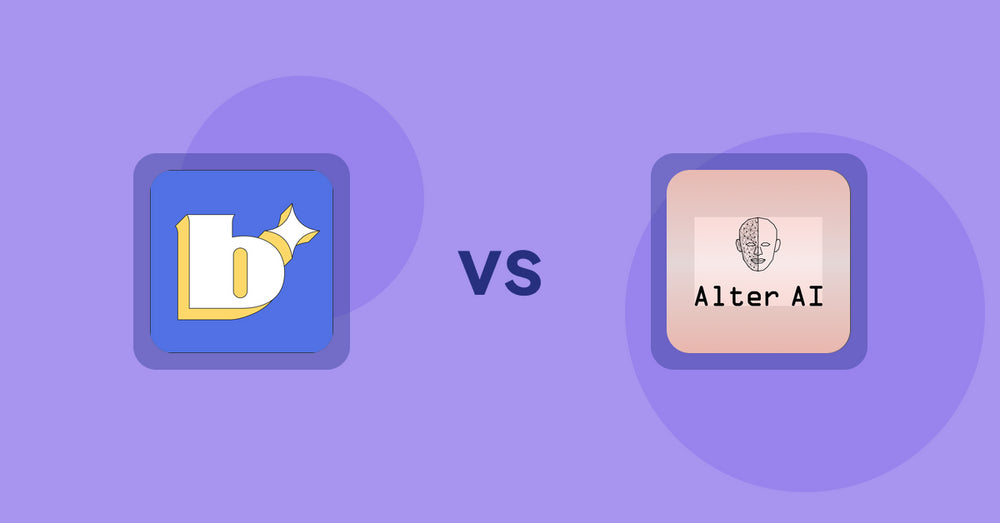 Shopify Product Display Apps: Because: CRO + Personalization vs Alter AI Virtual Try-On