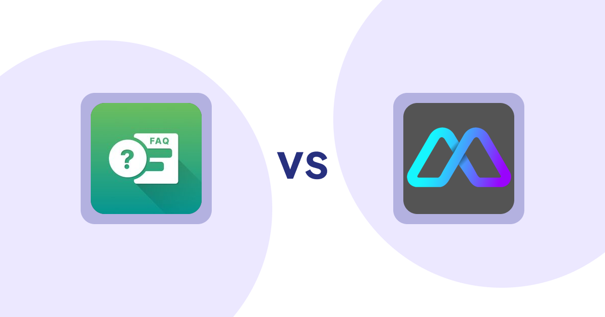 Shopify Product Display Apps: FAQ Expert: Product FAQ vs Metadrob: Create Virtual Store