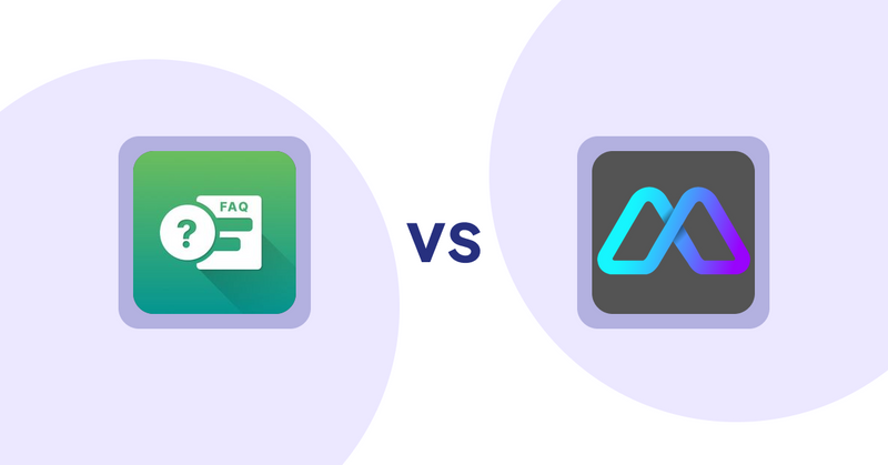 Shopify Product Display Apps: FAQ Expert: Product FAQ vs Metadrob: Create Virtual Store