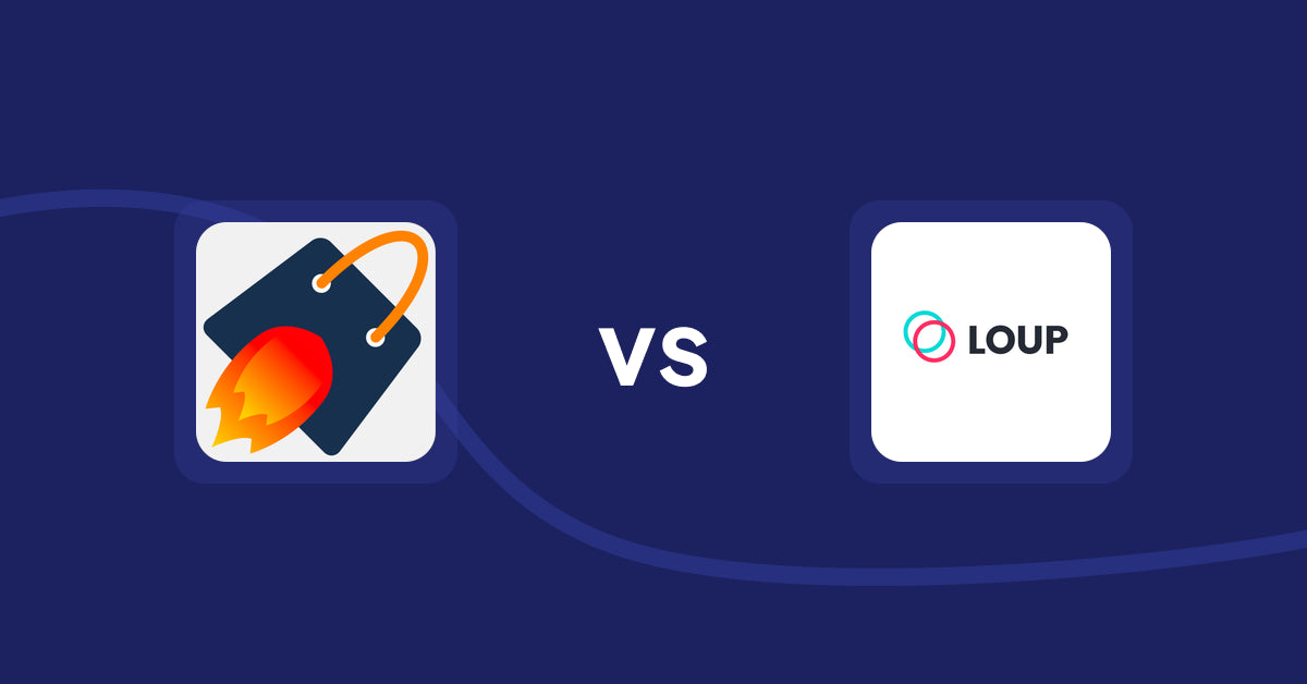 Shopify Product Display Apps: Cross Sell & Upsell Pro vs Loup: Sell on Instagram