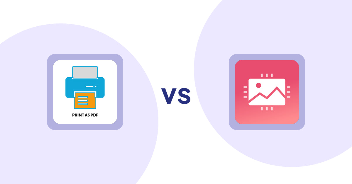 Shopify Product Display Apps: LitPDP ‑ Print as PDF vs. XO Image Styles