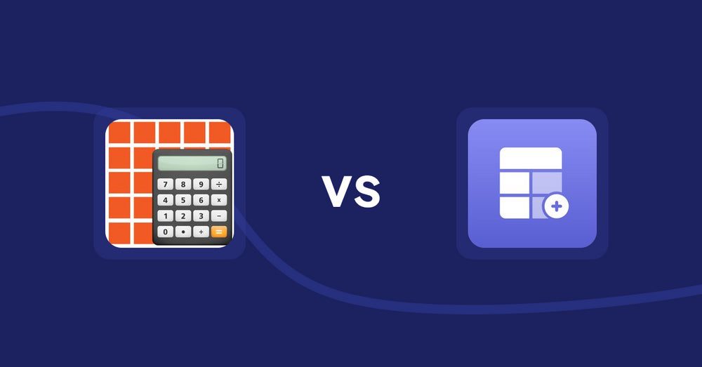 Shopify Product Display Apps: DIY Quantity Calculator vs. Eazy Specification Tags Table