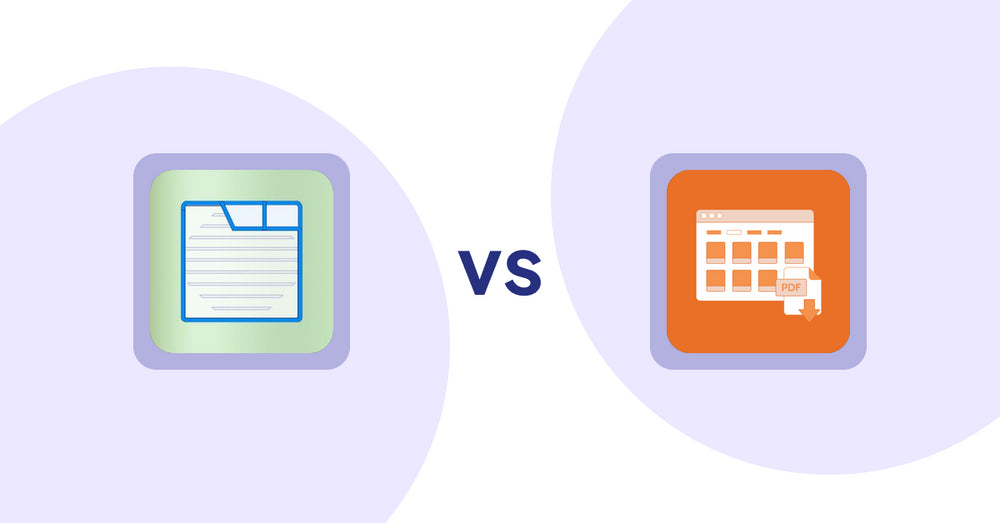 Shopify Product Display Apps: Ecom Product Descriptions vs Meetanshi PDF Product Catalog
