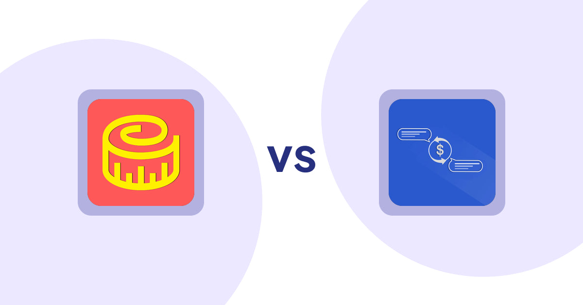 Shopify Product Display Apps: Snake Size Chart & Size Guide vs Addify Custom Price Text