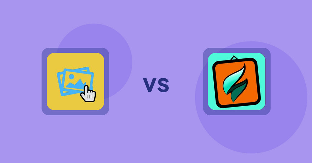 Shopify Product Display Apps: Singleton | Second Image Hover vs SMART - Art Product Builder