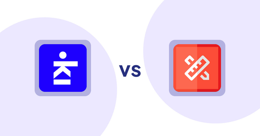 Shopify Product Display Apps: Kickflip - Customize Products vs RT: Size Chart, Size Guide