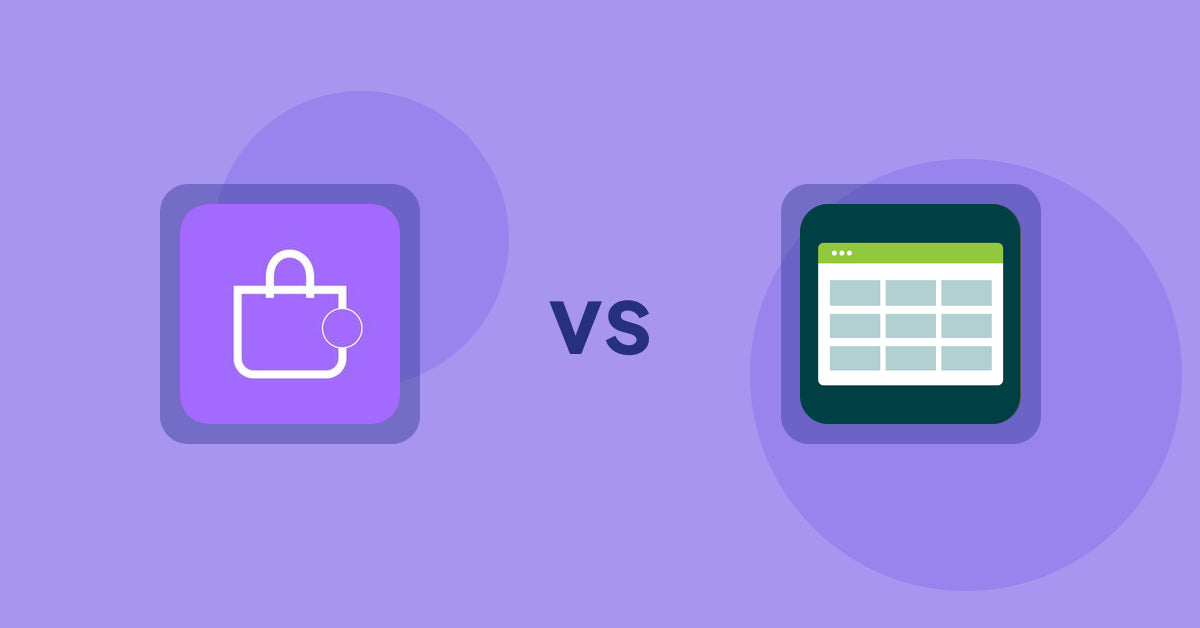 Shopify Product Display Apps: ShowMe: Product Showcases vs Product Table