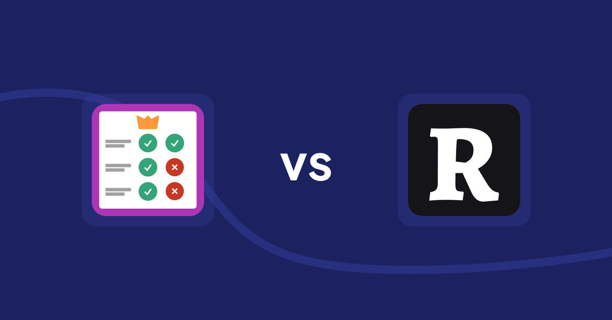 Shopify Product Display Apps: Pretty Comparison Tables vs AI SEO: Top Product Features