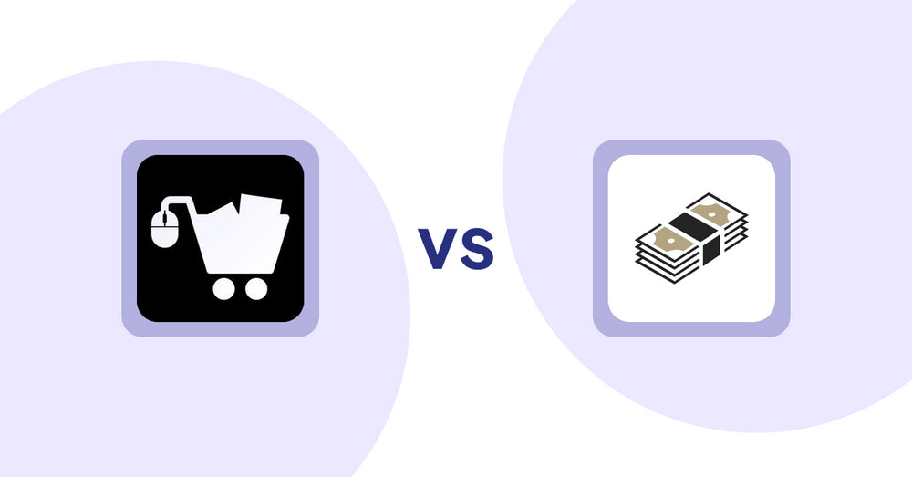 Shopify Product Display Apps: LM Add To Cart Sticky vs. シンプルクラウドファンディング｜お手軽自社クラファン